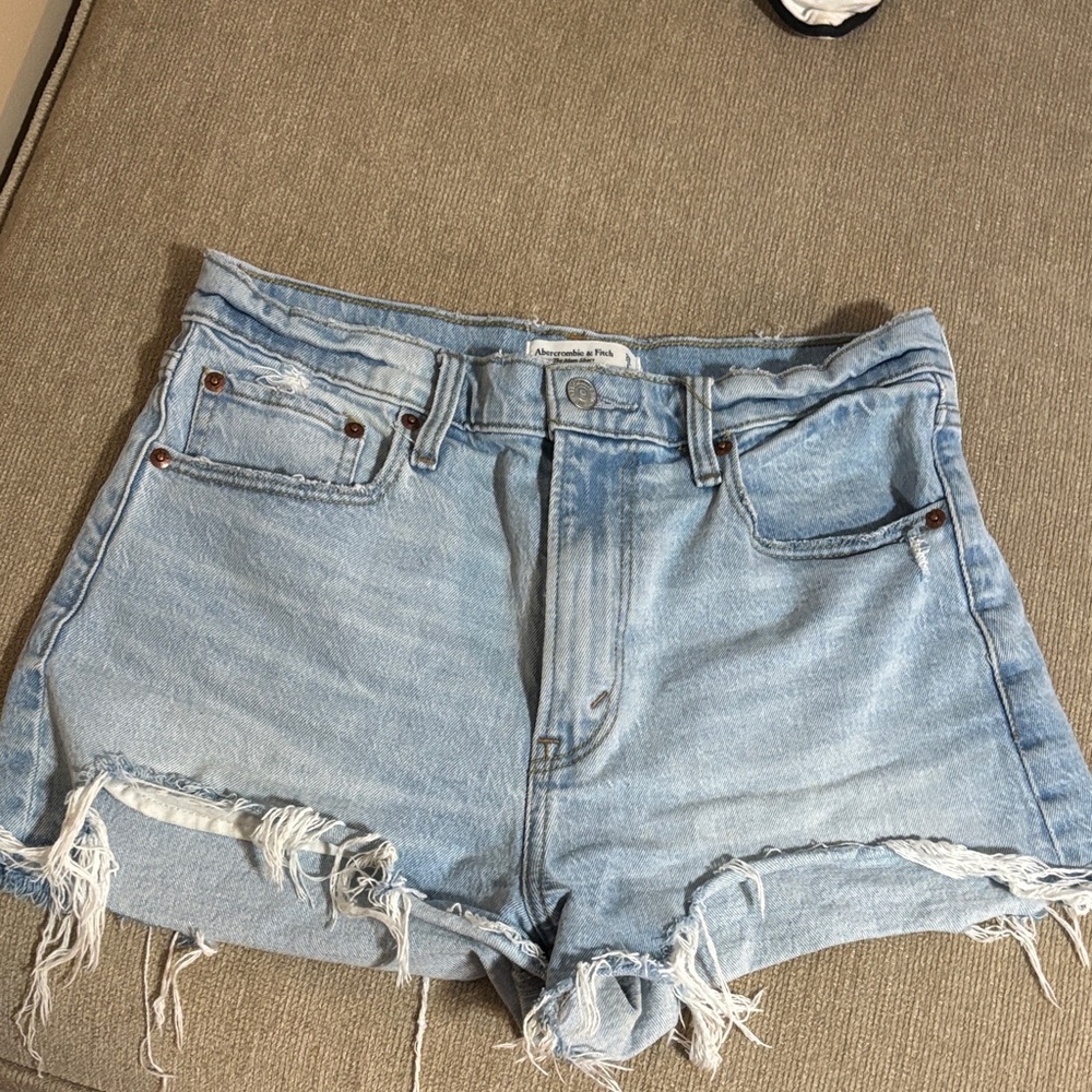 Abercrombie & Fitch Light Blue Jean Shorts